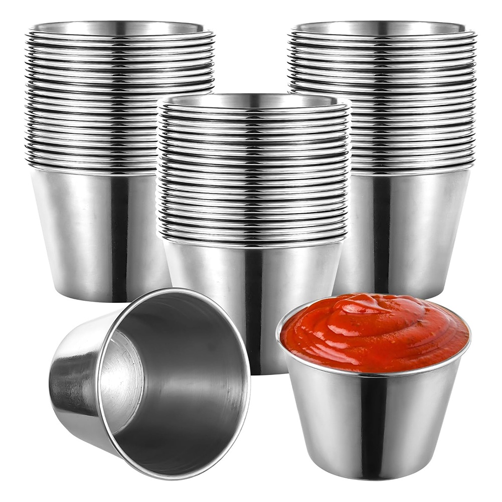 J1UL1N 60 Adet Paslanmaz Çelik - Sauce Dipping Cup incelemesi ve fiyatı