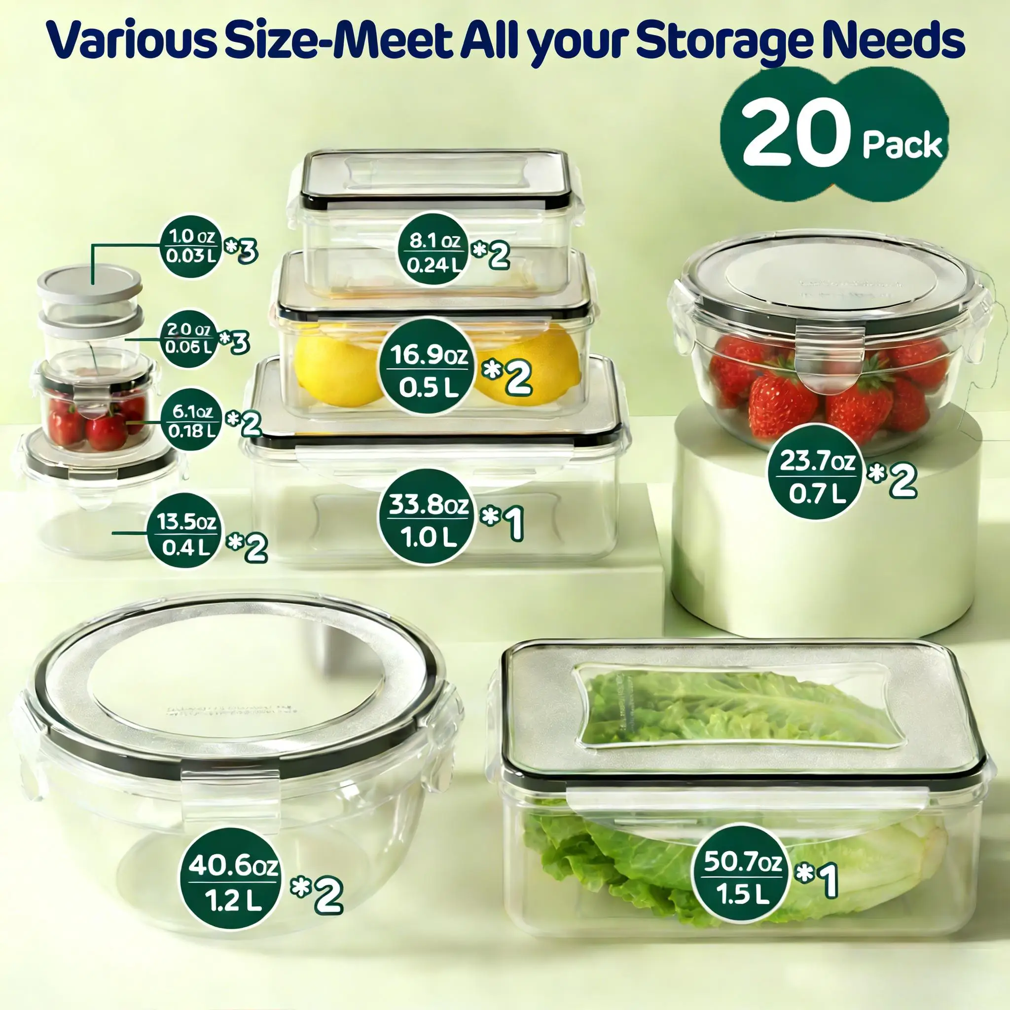 40/42/50/52/62 Adet Büyük Boy, - Meal Prep Kitchen incelemesi ve fiyatı