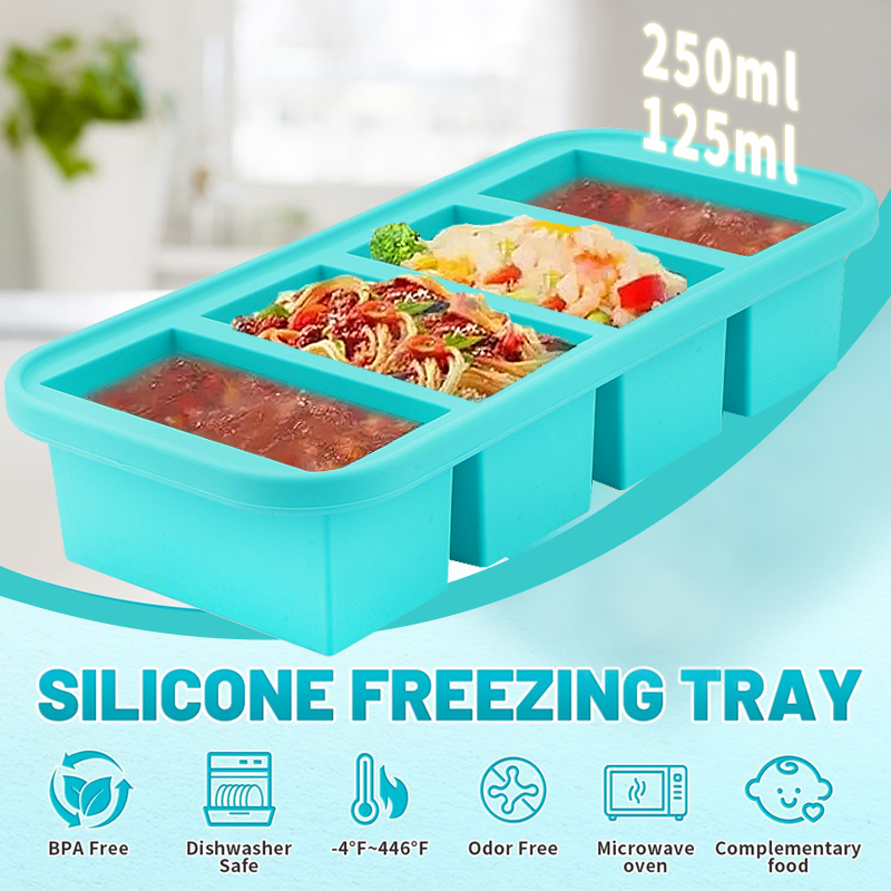 4 Kapaklı Silikon Dondurucu Ka - Meal Prep Template incelemesi ve fiyatı