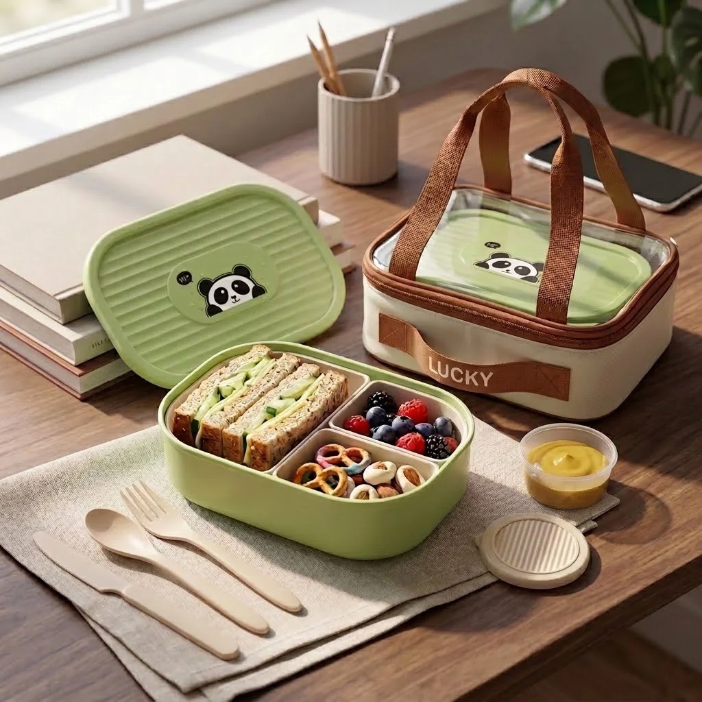 Çocuklar İçin Kapaklı Bento Öğ - Meal Prep Or Prep Meal incelemesi ve fiyatı