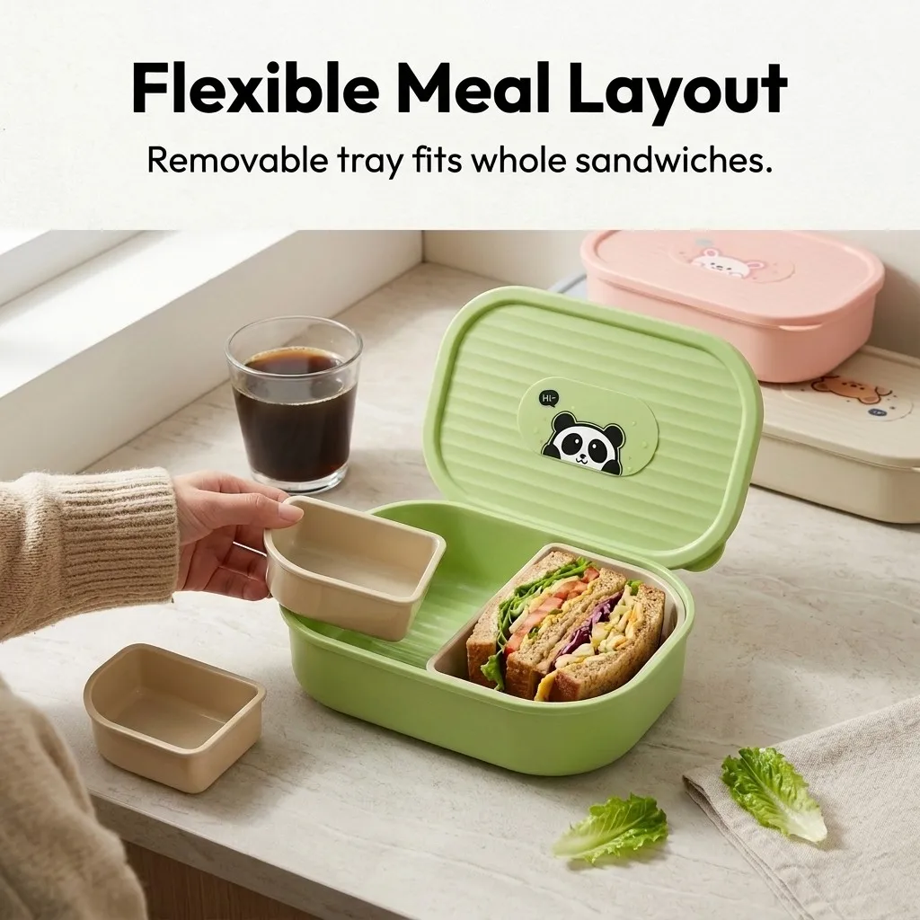 Çocuklar İçin Kapaklı Bento Öğ - Meal Prep Or Prep Meal incelemesi ve fiyatı