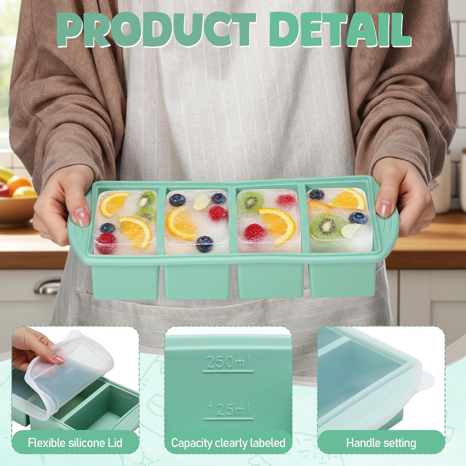 Kapaklı Silikon Dondurucu Teps - Meal Prep Template incelemesi ve fiyatı